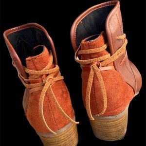 Soft leather ankle boots